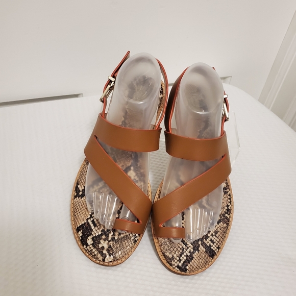 EC Crown Vintage Aaliya Brown Leather Sandals Size 9, Casual - Picture 4 of 15